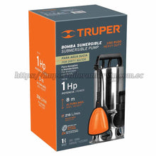 Cargar imagen en el visor de la galería, Bomba Sumergible TRUPER Metálica Inoxidable Agua Sucia 1 HP. Importadora Marvin
