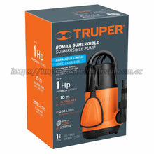 Cargar imagen en el visor de la galería, Bomba Sumergible TRUPER Plástica Agua Limpia 1 HP. Importadora Marvin