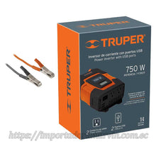 Cargar imagen en el visor de la galería, Inversor TRUPER 750 Convierte Corriente de Auto a Doméstica. Importadora Marvin