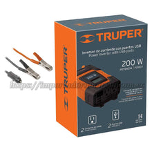 Cargar imagen en el visor de la galería, Inversor TRUPER 200 Convierte Corriente de Auto a Doméstica. Importadora Marvin