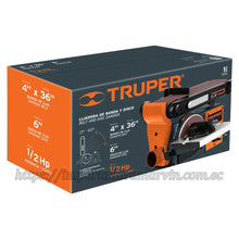 Cargar imagen en el visor de la galería, Lijadora de Banda Truper Disco 4 x 36” Profesional. Importadora Marvin