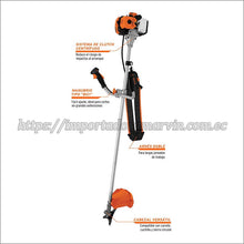 Cargar imagen en el visor de la galería, Moto Guadaña Desmalezadora Motor 2 Tiempos 52CC 1.9HP. Importadora Marvin Herramientas