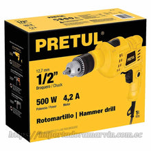 Cargar imagen en el visor de la galería, Taladro Pretul ½″ PVVR 500W Hobby. Importadora Marvin