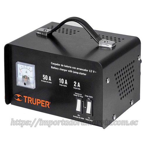 Cargador Truper Arrancador Batería 12V 50 Amp. Importadora Marvin