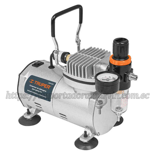 Compresor TRUPER de Diafragma para Aerógrafo, 1/5 HP, 110V. Importadora Marvin