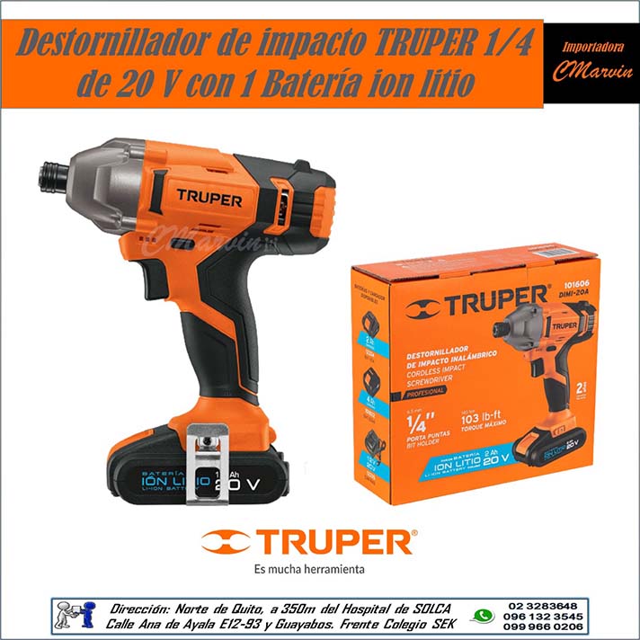 Destornillador de Impacto TRUPER 1/4