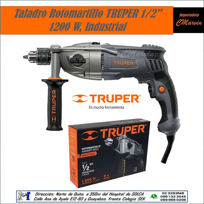 Taladro Rotomartillo TRUPER 1/2